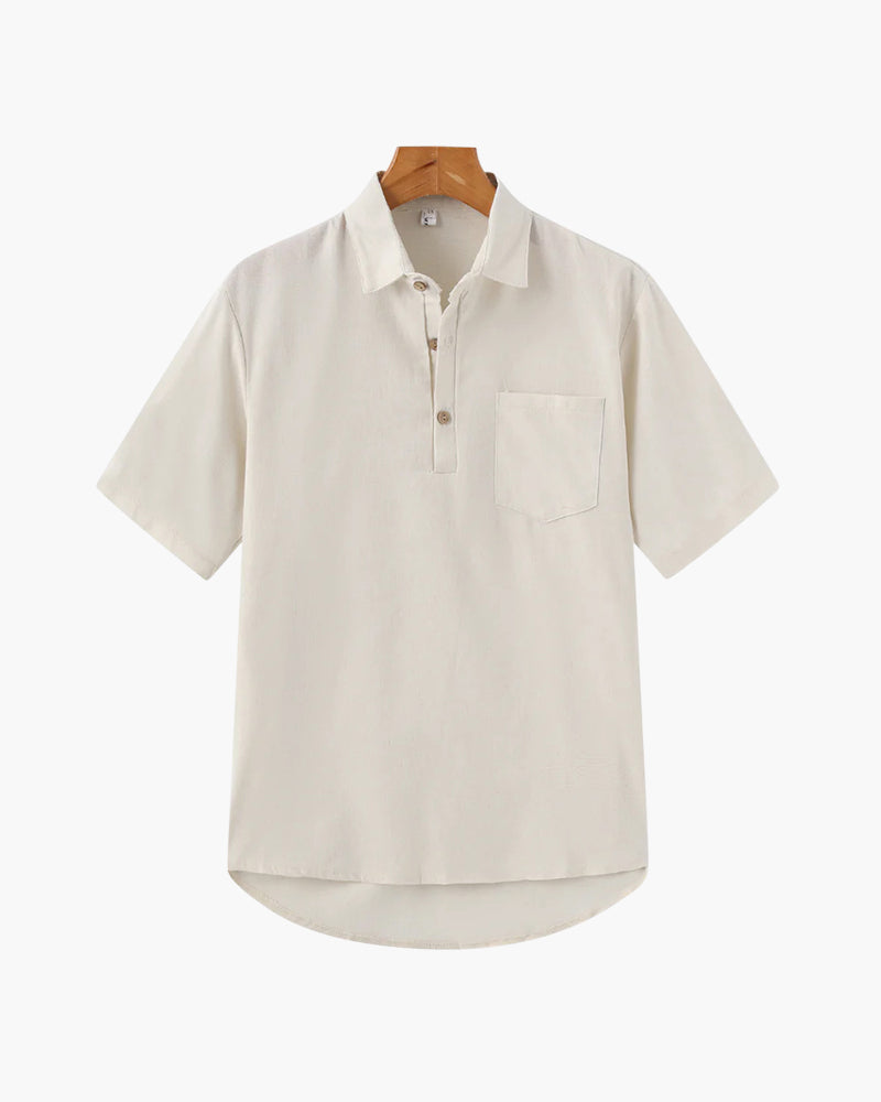Casablanca Linen Polo - Beige