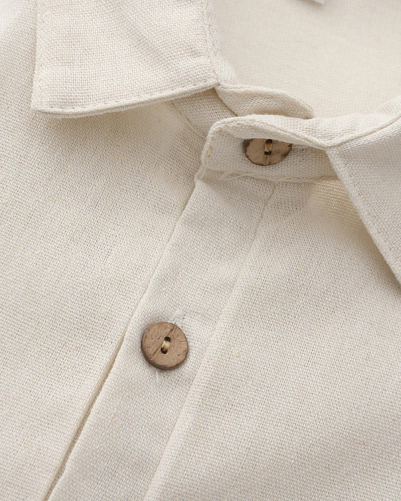 Casablanca Linen Polo - Beige